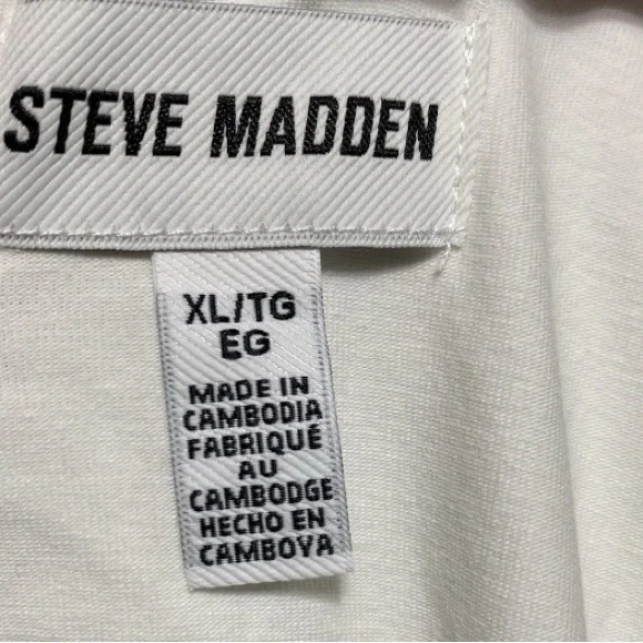 Steve Madden Women's Sleeveless Maxi Dress – Scoop Neck, White XL Cottagecore - Picture 5 of 6